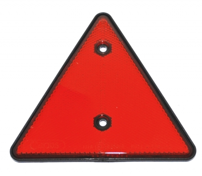 Red Triangular Reflector - O'Donnell Comercials truck and trailer parts Ireland