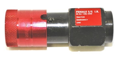 Red Female Self Sealing Value M16 - O'Donnell Commercials truck and trailer parts Ireland