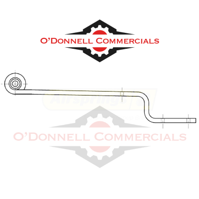 O'Donnell Commercials Truck and Trailer Parts Ireland -750x400 - ROR006 - ROR Single Leaf Stepped Spring (30mm Eye)