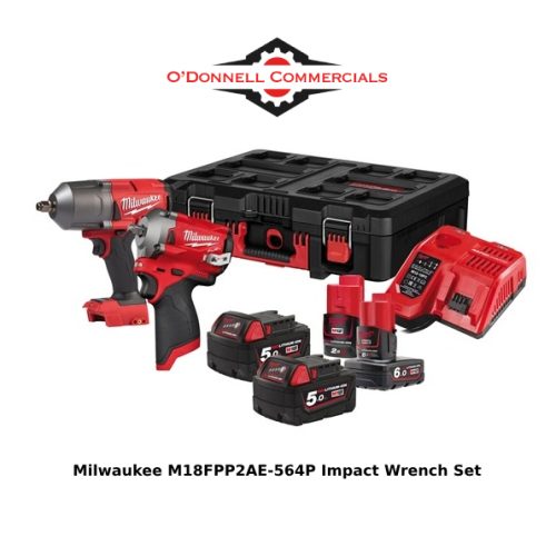 Milwaukee M18FPP2AE-564P Impact Wrench Set