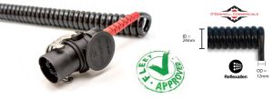 ABS Suzie Lead 3.5m - EBS Eco Flex Electrical Coil - Plastic Plugs