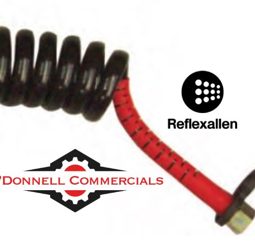 Anti Kink Air Brake Coil Suzie Lead 3.5m Suz036 Red Supports - O'Donnell Commercials Truck and Trailer Parts Ireland