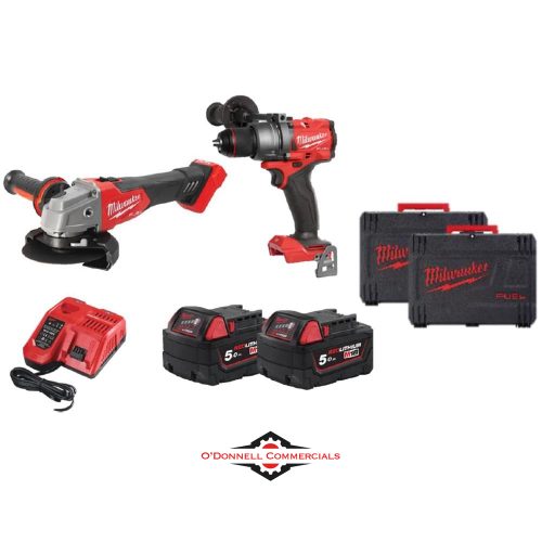 Milwaukee M18 Percussion Drill & Angle Grinder